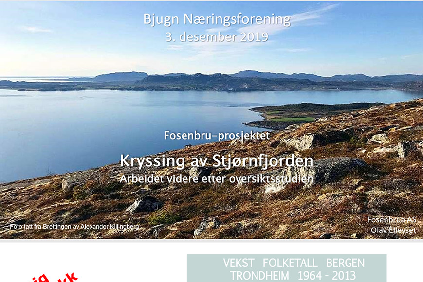 Fosenbrua - kryssing Stjørnfjorden, Bjugn Næringsforening 03-12-19
